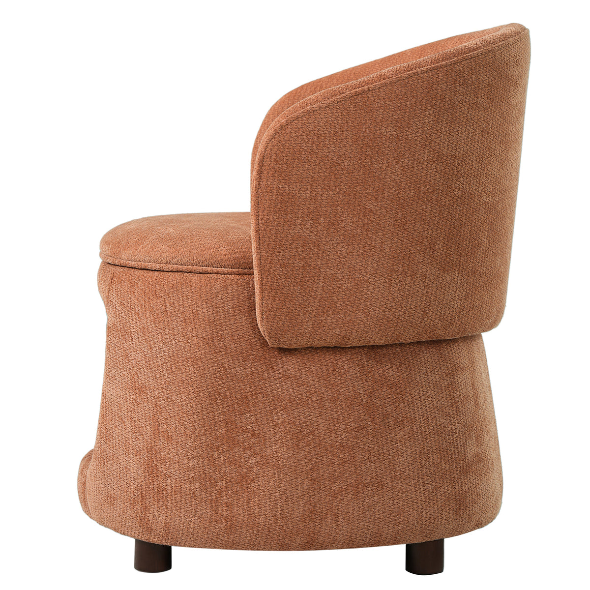 Orange Pet Friendly Chair with Hidden Pet Nook
