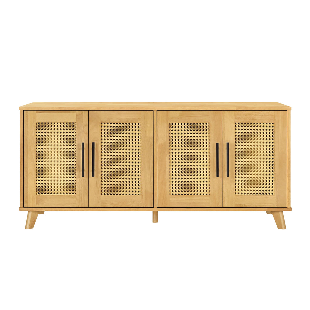 Myra Indoor Premium Rubber Wood Cat Cabinet with Plush Cushion