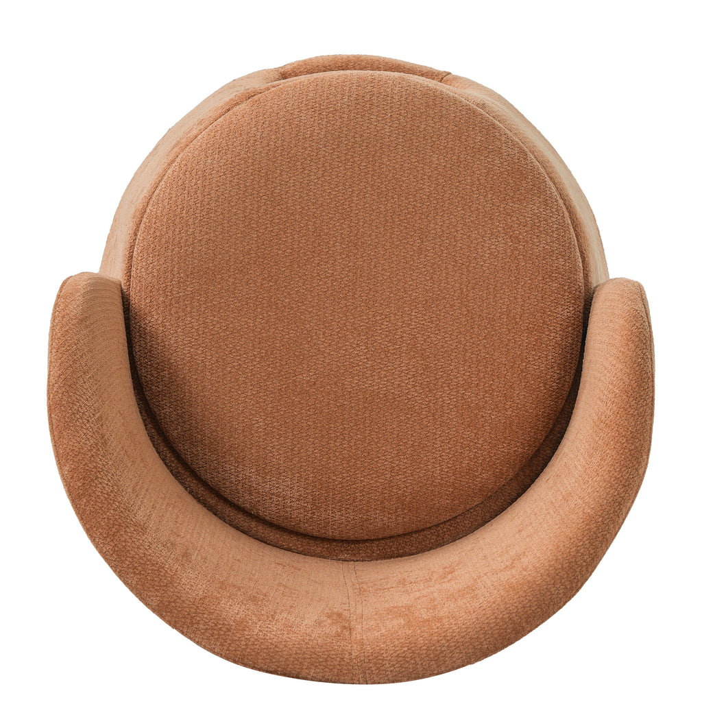 Orange Pet Friendly Chair with Hidden Pet Nook