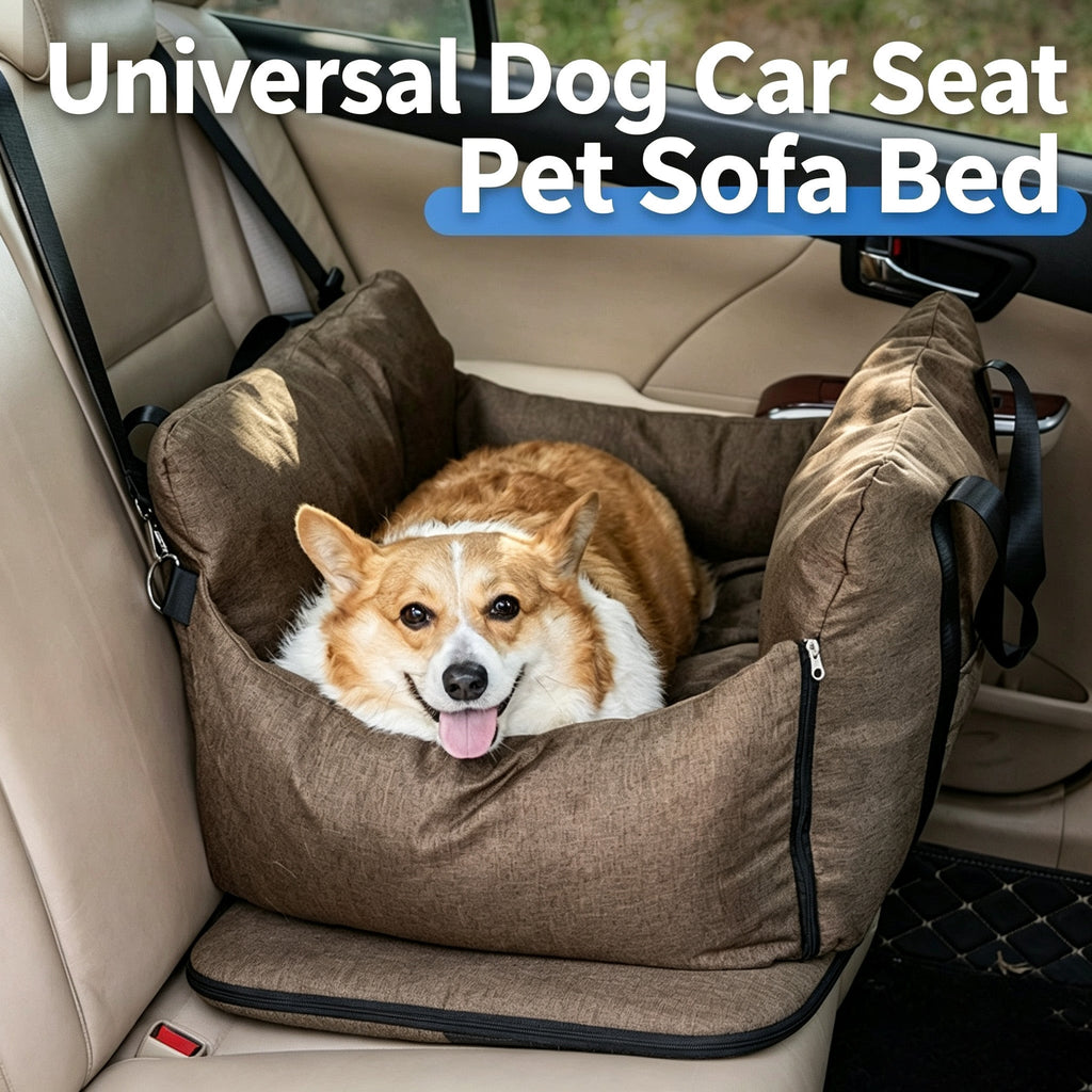 Portable Dog Car Seat Large Size Washable Pet Booster Seat Detachable Travel Dog Bed For Car Anti Dirty Pet Carrier For Vehicle Travel