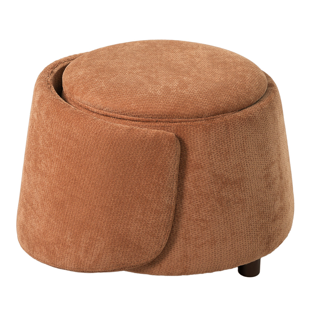 Orange Pet Friendly Chair with Hidden Pet Nook