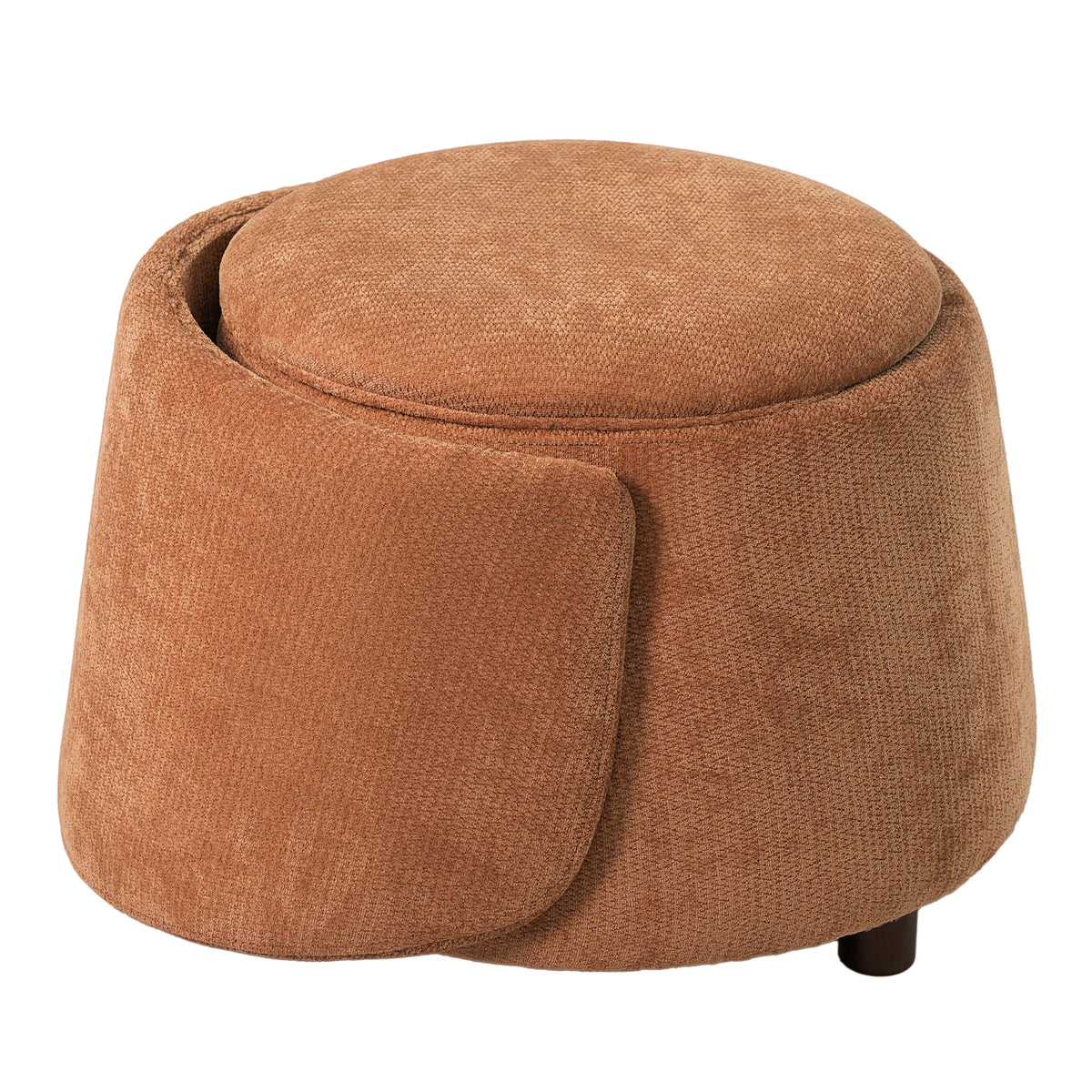 Orange Pet Friendly Chair with Hidden Pet Nook