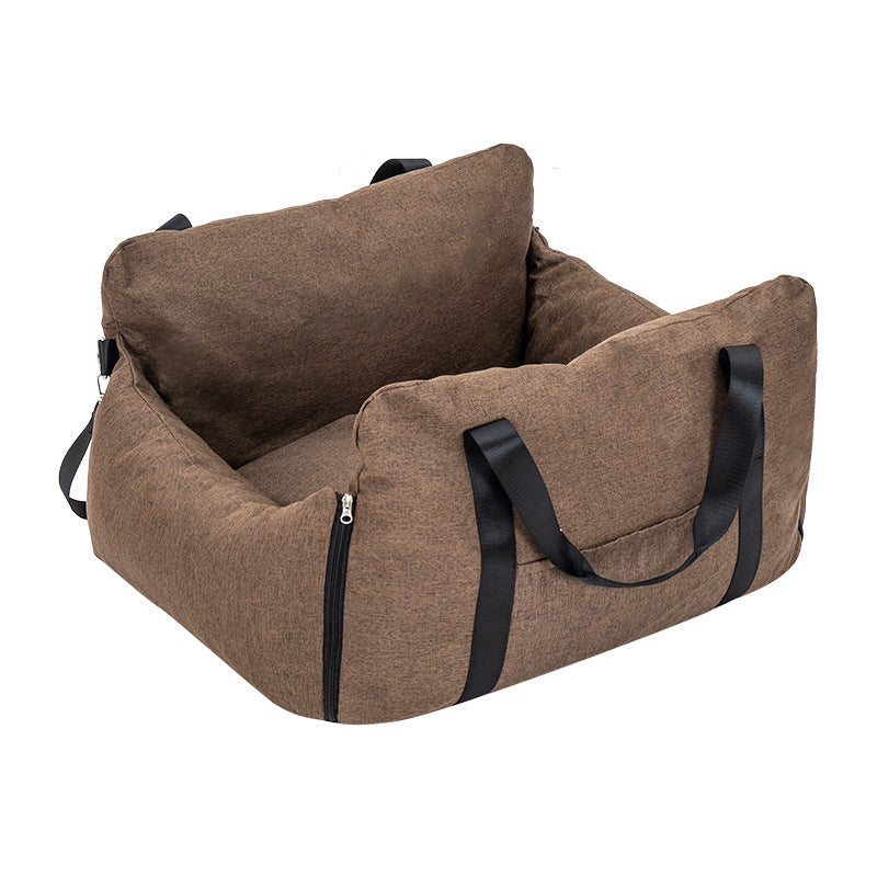Portable Dog Car Seat Large Size Washable Pet Booster Seat Detachable Travel Dog Bed For Car Anti Dirty Pet Carrier For Vehicle Travel