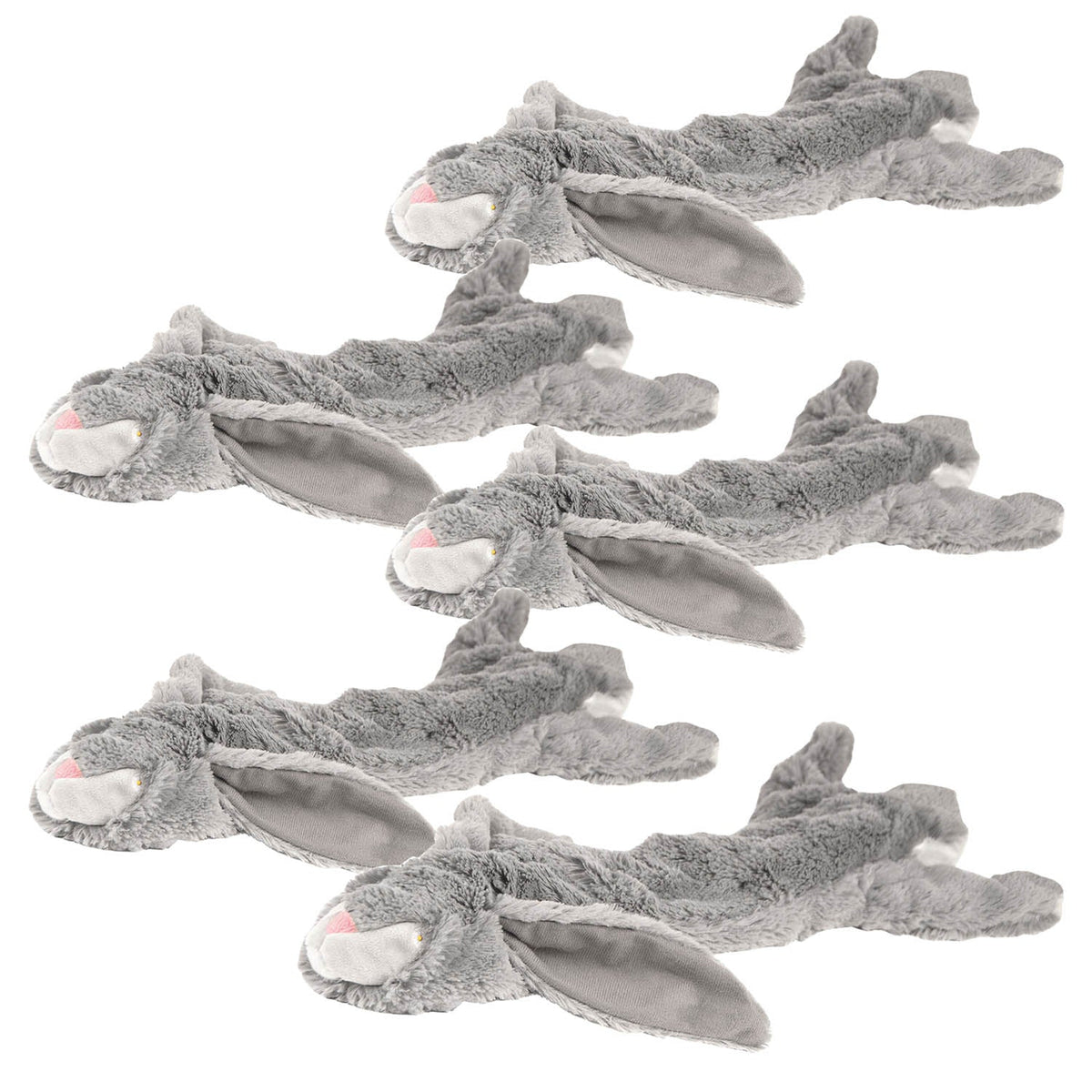 Jeffers Thinnies Unstuffed Plush Dog Toys, 21"L